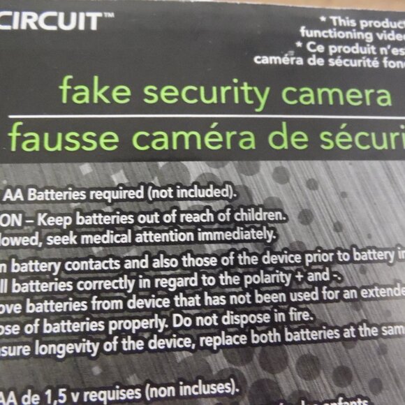 ECircuit Fake Security Surveillance Camera Dome Flashes LED Light - Picture 4 of 10